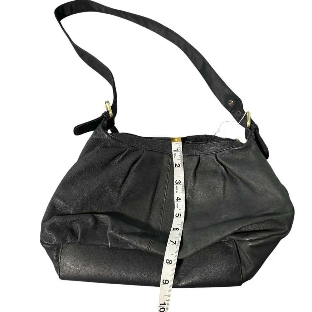 Fratelli Hobo Leather Bag Soft Minimalist Shoulder Lightweight Crossbody Handbag